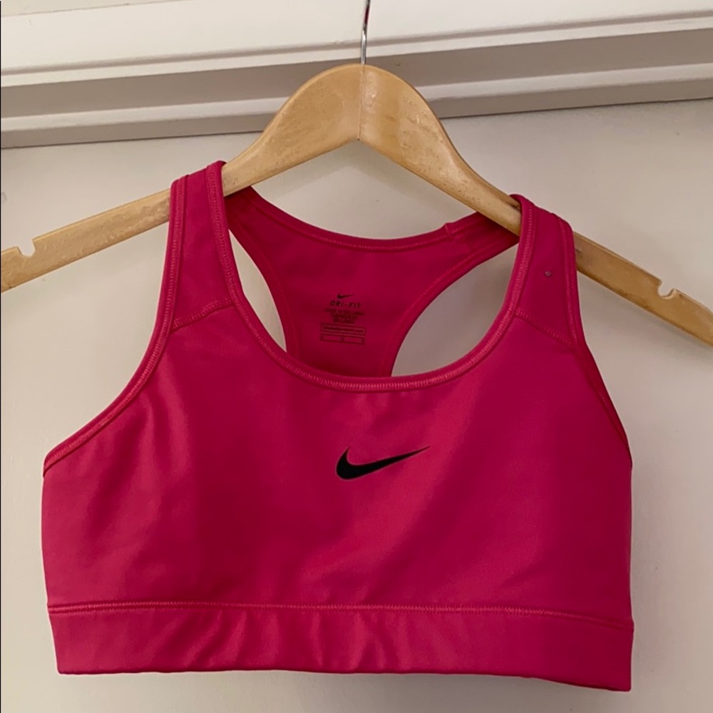 Nike hot pink sports bra